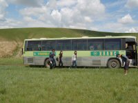 Fahrt mit Bus nach B